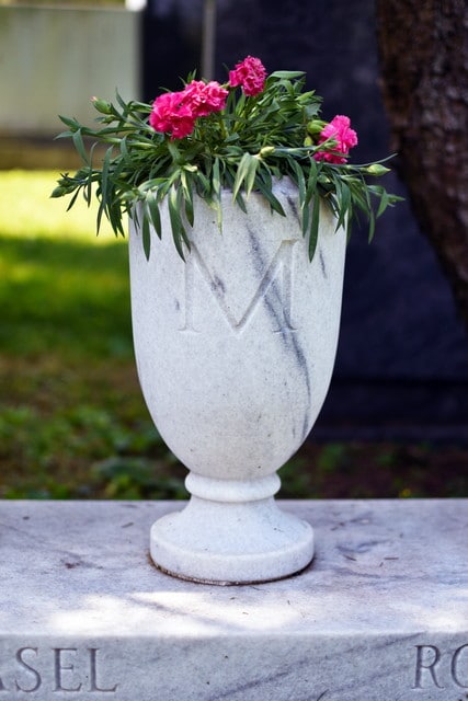 M Front of Beautiful Large Marble Vase